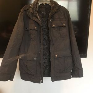 {{Marc Anthony}} men size S black fur coat